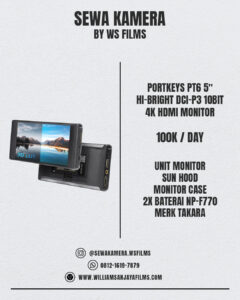 Portkeys PT6 5" Hi-Bright DCI-P3 10-Bit 4K HDMI Monitor